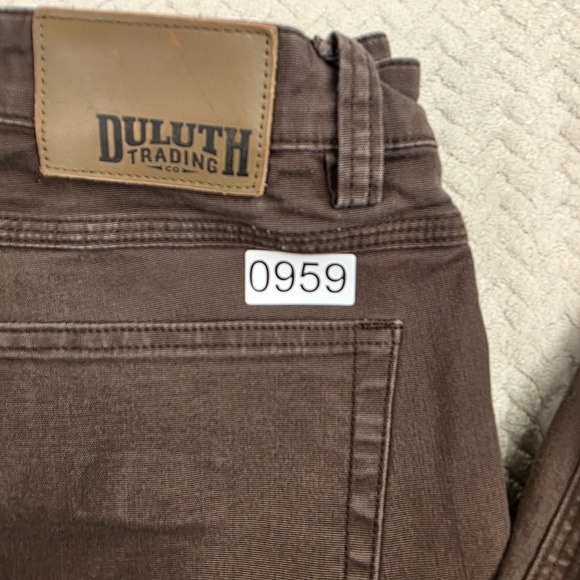 Duluth Trading Co Flex Fire Hose Brown Work Pants Mens 34x32 Regular Fit Utility - Picture 8 of 8